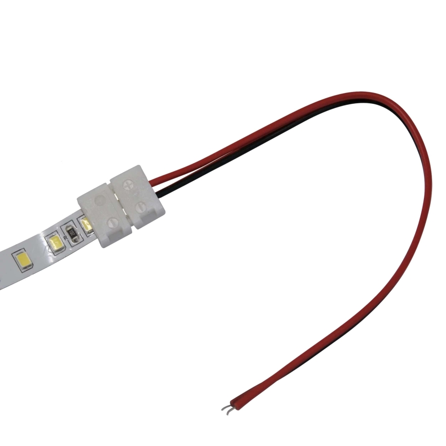 Flexible single-sided connector for 2-pin LED strips 8 mm