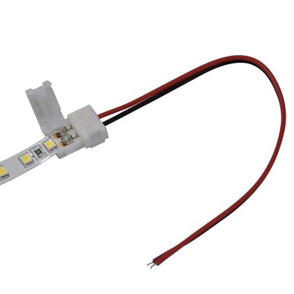Flexible single-sided connector for 2-pin LED strips 8 mm
