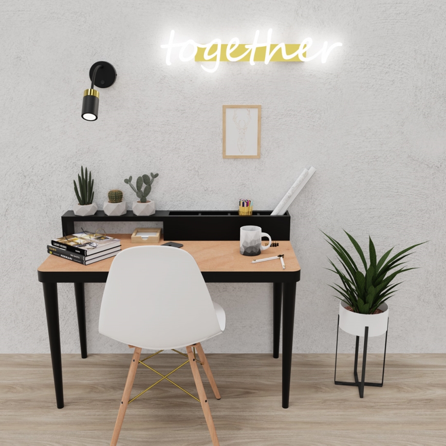 Flexible small lamp JOKER 1xGU10/8W/230V black/gold