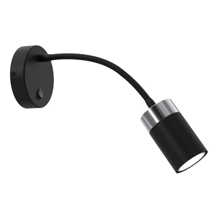 Flexible small lamp JOKER 1xGU10/8W/230V black/matte chrome
