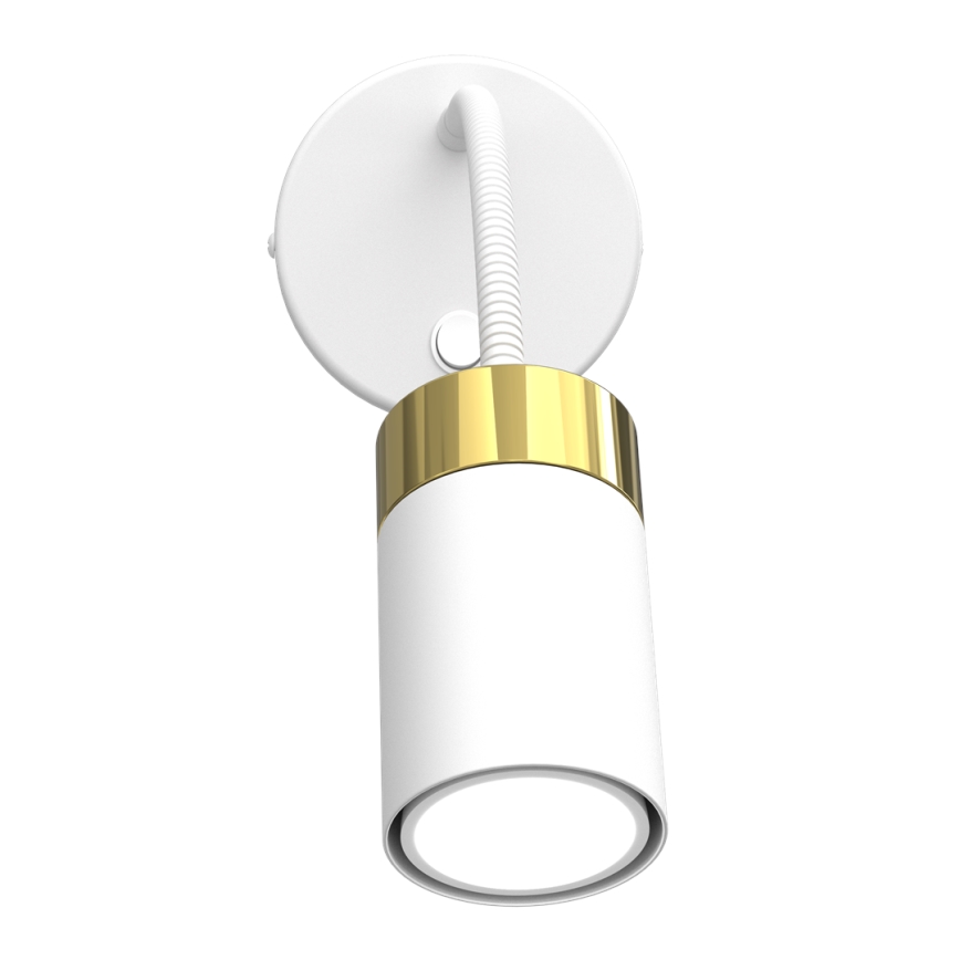 Flexible small lamp JOKER 1xGU10/8W/230V white/gold
