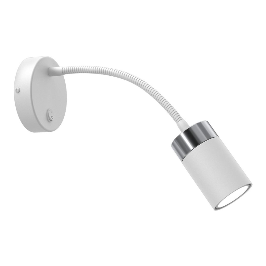 Flexible small lamp JOKER 1xGU10/8W/230V white/matte chrome