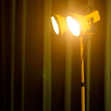 Floodlight stand 180 cm yellow