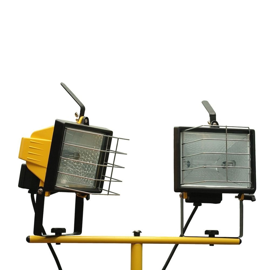 Floodlight stand 180 cm yellow