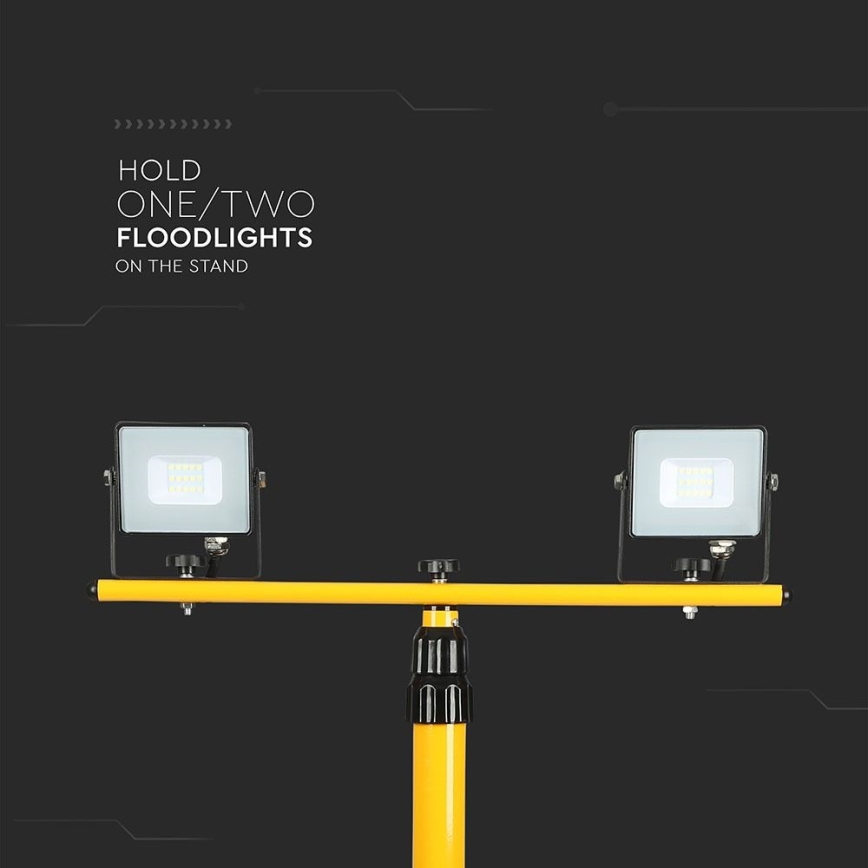 Floodlight stand 180 cm yellow
