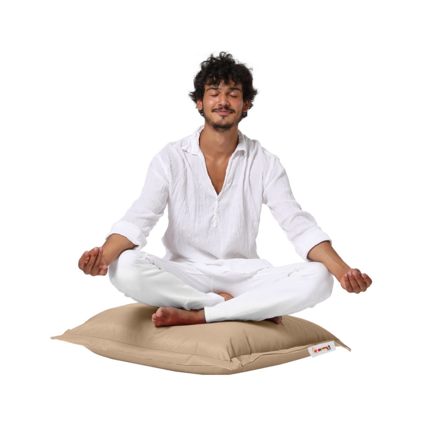 Floor cushion 70x70 cm beige