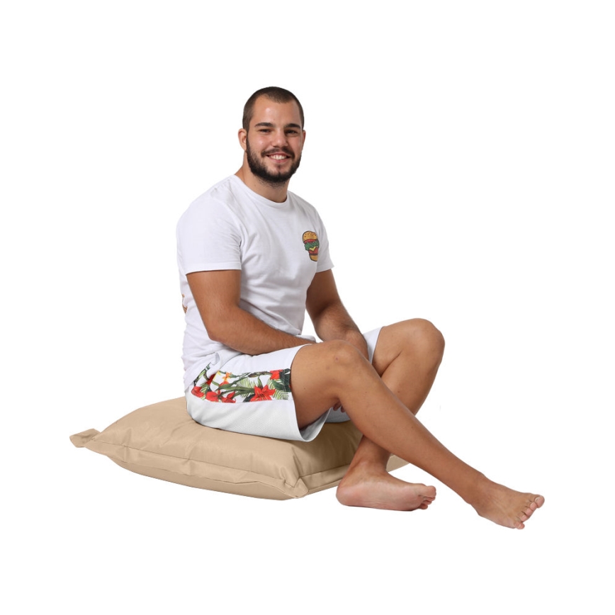 Floor cushion 70x70 cm beige