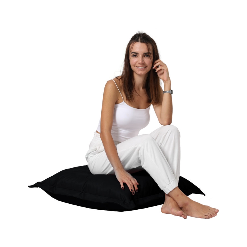 Floor cushion 70x70 cm black