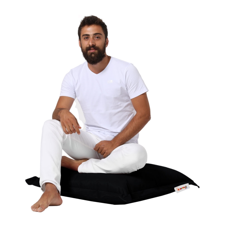 Floor cushion 70x70 cm black
