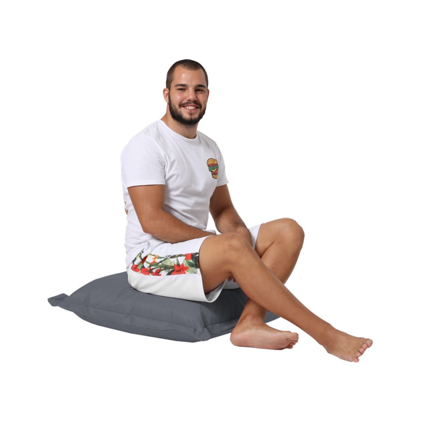 Floor cushion 70x70 cm grey