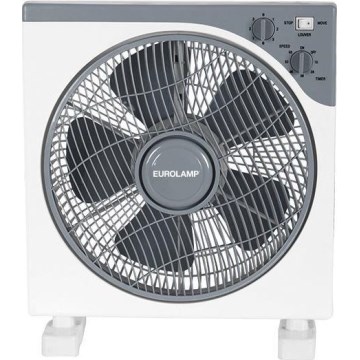 Floor fan 45W/230V d. 37 cm white/grey