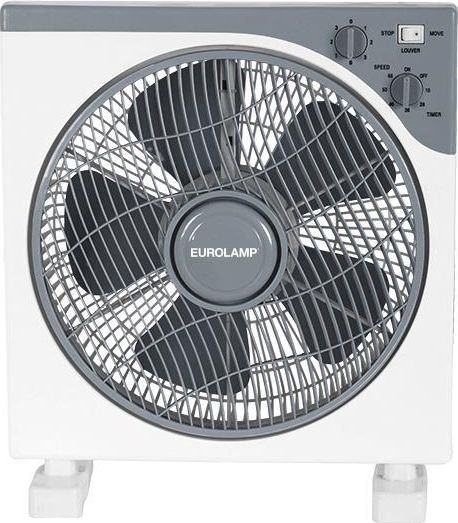 Floor fan 45W/230V d. 37 cm white/grey