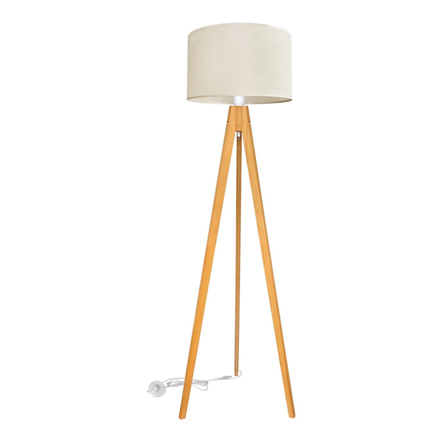 Floor lamp ALBA 1xE27/15W/230V creamy/oak