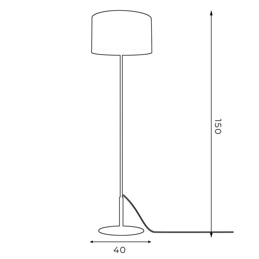Floor lamp ARDEN 1xE27/60W/230V purple/gold