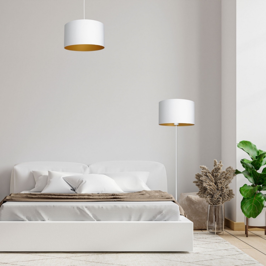 Floor lamp ARDEN 1xE27/60W/230V white/gold