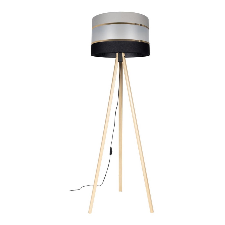 Floor lamp CORAL 1xE27/60W/230V beige/black/grey/gold