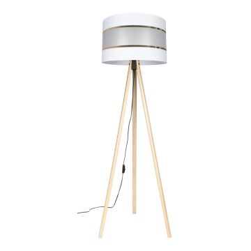 Floor lamp CORAL 1xE27/60W/230V beige/white/gold