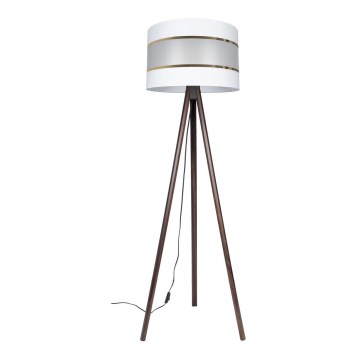 Floor lamp CORAL 1xE27/60W/230V brown/white/gold