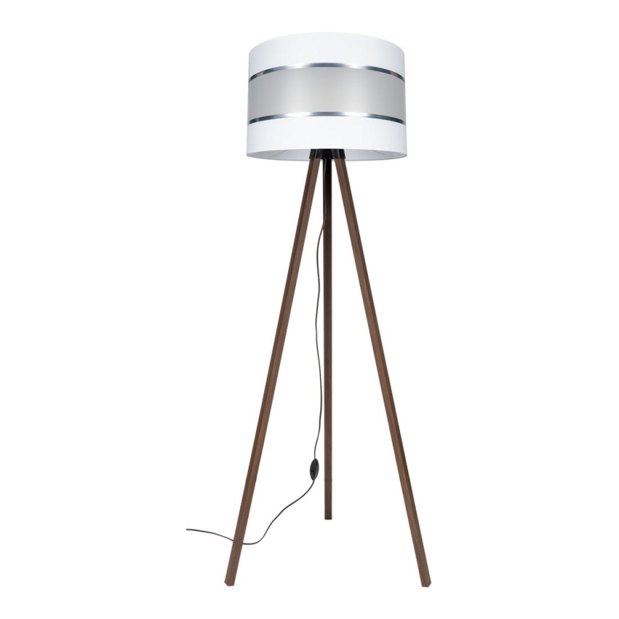 Floor lamp CORAL 1xE27/60W/230V brown/white/matte chrome