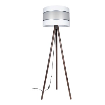 Floor lamp CORAL 1xE27/60W/230V brown/white/matte chrome