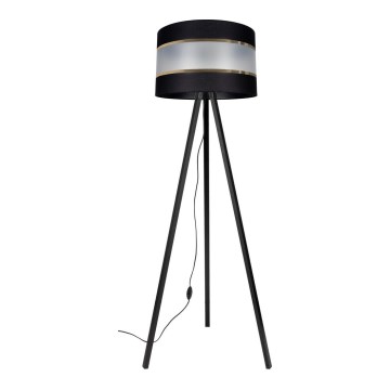 Floor lamp CORAL 1xE27/60W/230V wenge/black/gold