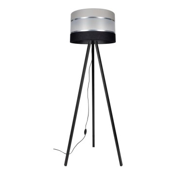 Floor lamp CORAL 1xE27/60W/230V wenge/black/grey/matte chrome