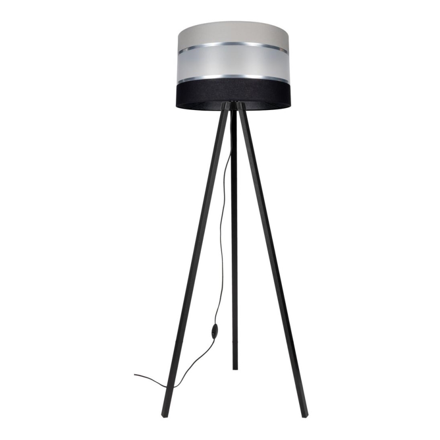 Floor lamp CORAL 1xE27/60W/230V wenge/black/grey/matte chrome
