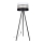 Floor lamp CORAL 1xE27/60W/230V wenge/black/white/gold