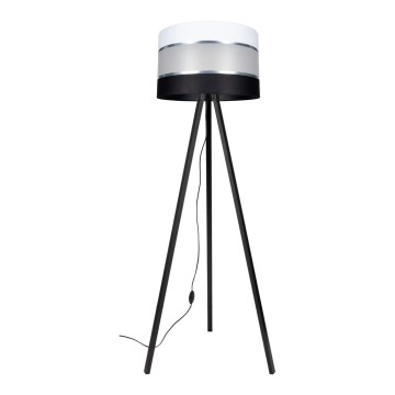 Floor lamp CORAL 1xE27/60W/230V wenge/black/white/matte chrome