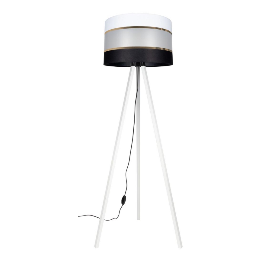 Floor lamp CORAL 1xE27/60W/230V white/black/gold