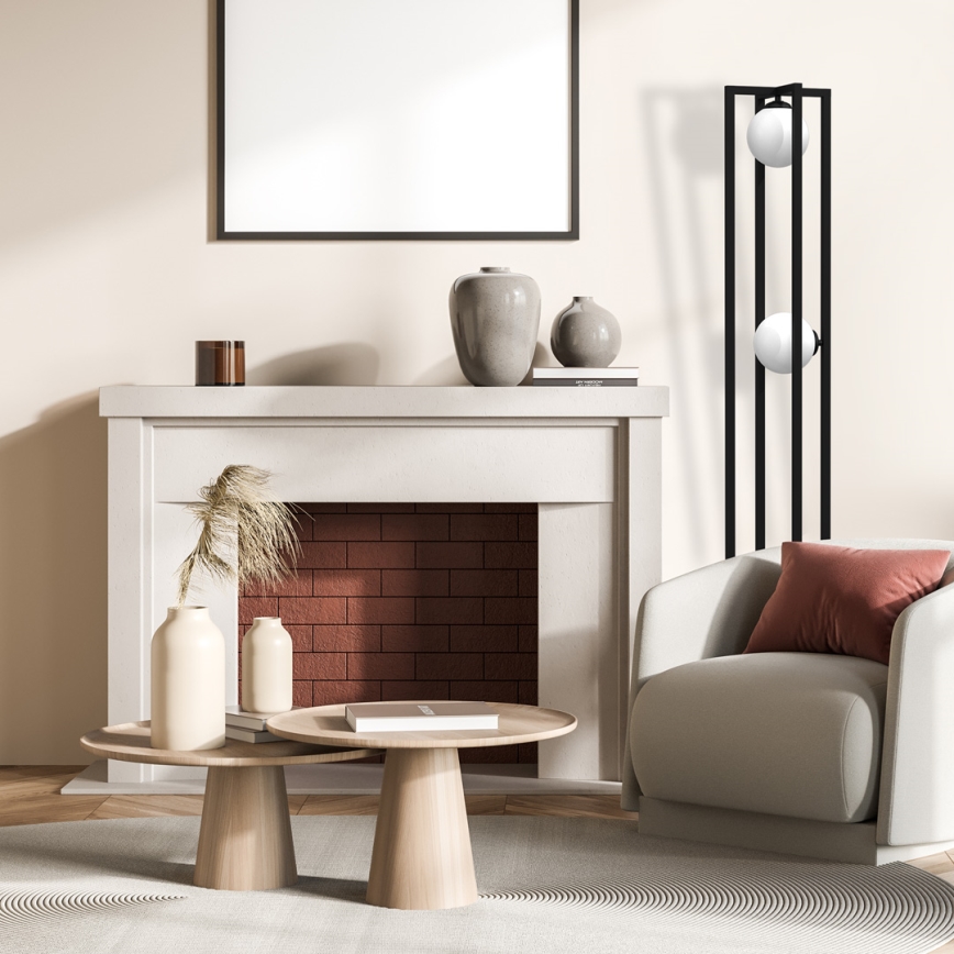 Floor lamp DIEGO 2xE14/40W/230V black
