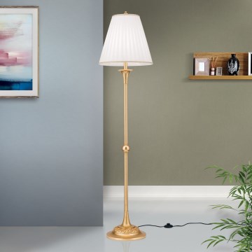 Floor lamp FONSA 1xE27/60W/230V white/gold