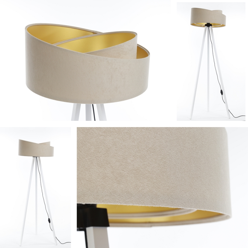 Floor lamp GALAXY 1xE27/60W/230V beige/white