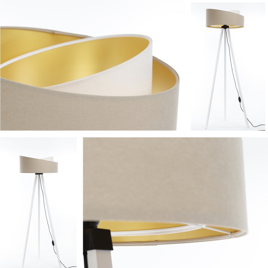 Floor lamp GALAXY 1xE27/60W/230V beige/white