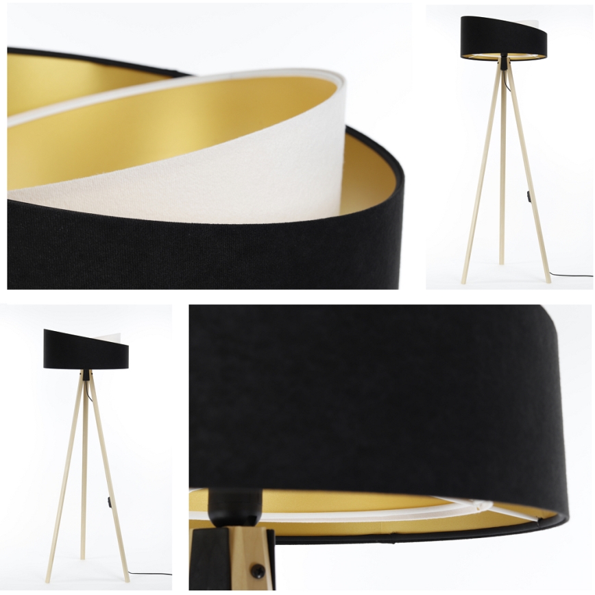 Floor lamp GALAXY 1xE27/60W/230V black/beige
