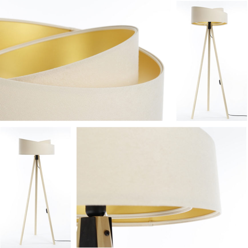 Floor lamp GALAXY 1xE27/60W/230V creamy/beige