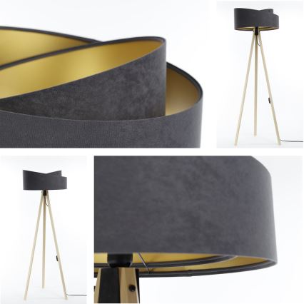Floor lamp GALAXY 1xE27/60W/230V grey/beige