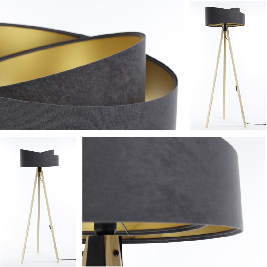 Floor lamp GALAXY 1xE27/60W/230V grey/beige