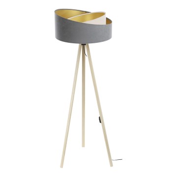Floor lamp GALAXY 1xE27/60W/230V grey/beige