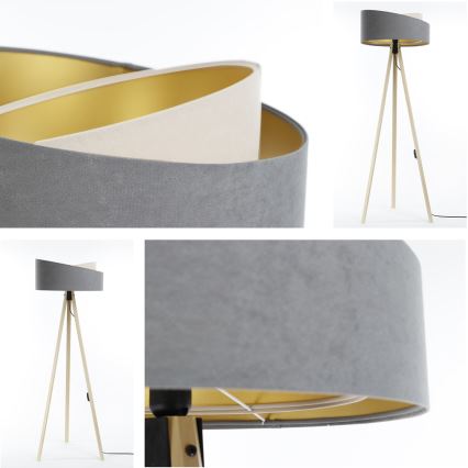 Floor lamp GALAXY 1xE27/60W/230V grey/beige