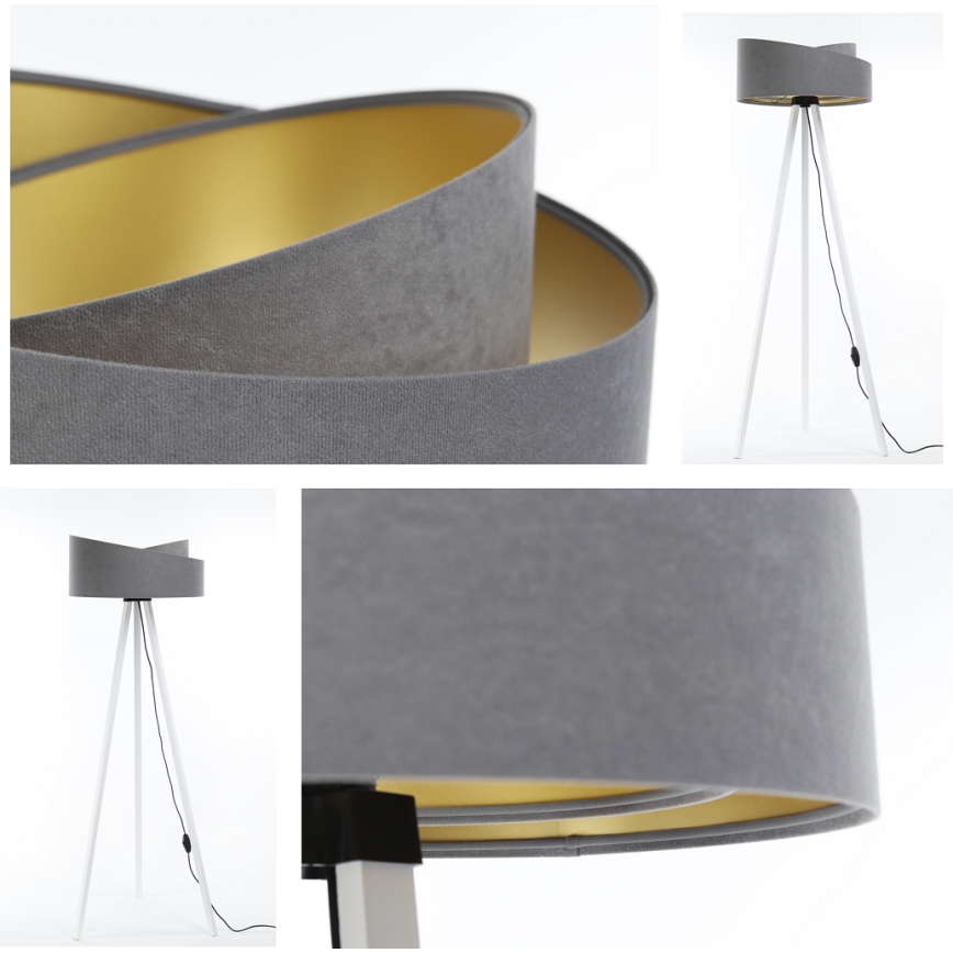 Floor lamp GALAXY 1xE27/60W/230V grey/white