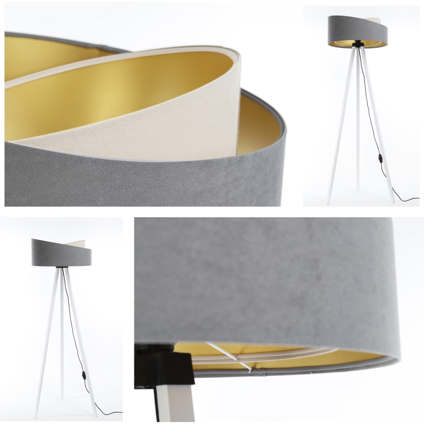 Floor lamp GALAXY 1xE27/60W/230V grey/white