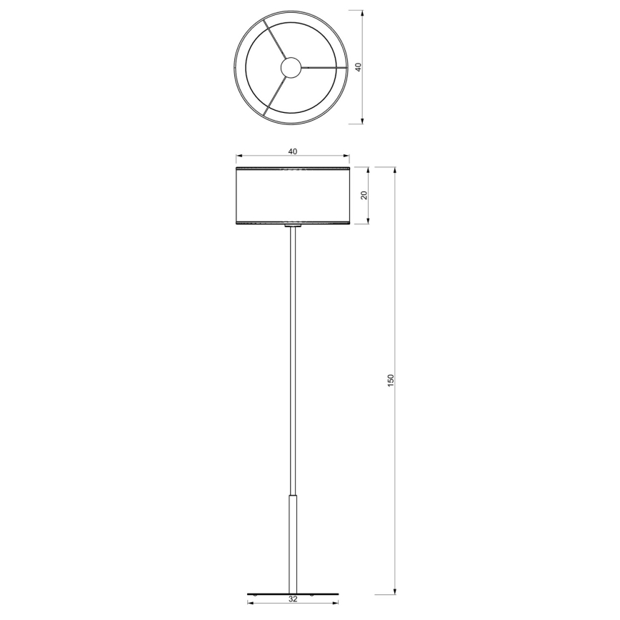 Floor lamp RATTAN 1xE27/60W/230V rattan