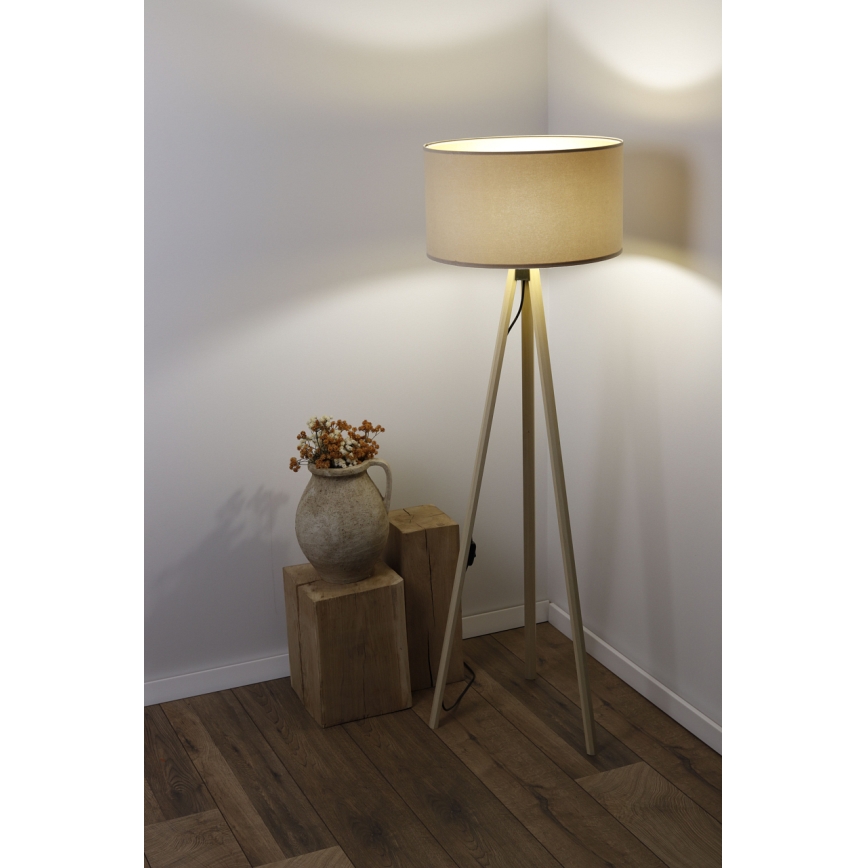Floor lamp STANDART 1xE27/60W/230V beige