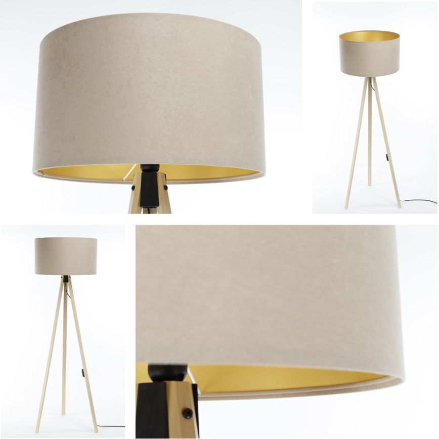 Floor lamp STANDART 1xE27/60W/230V beige