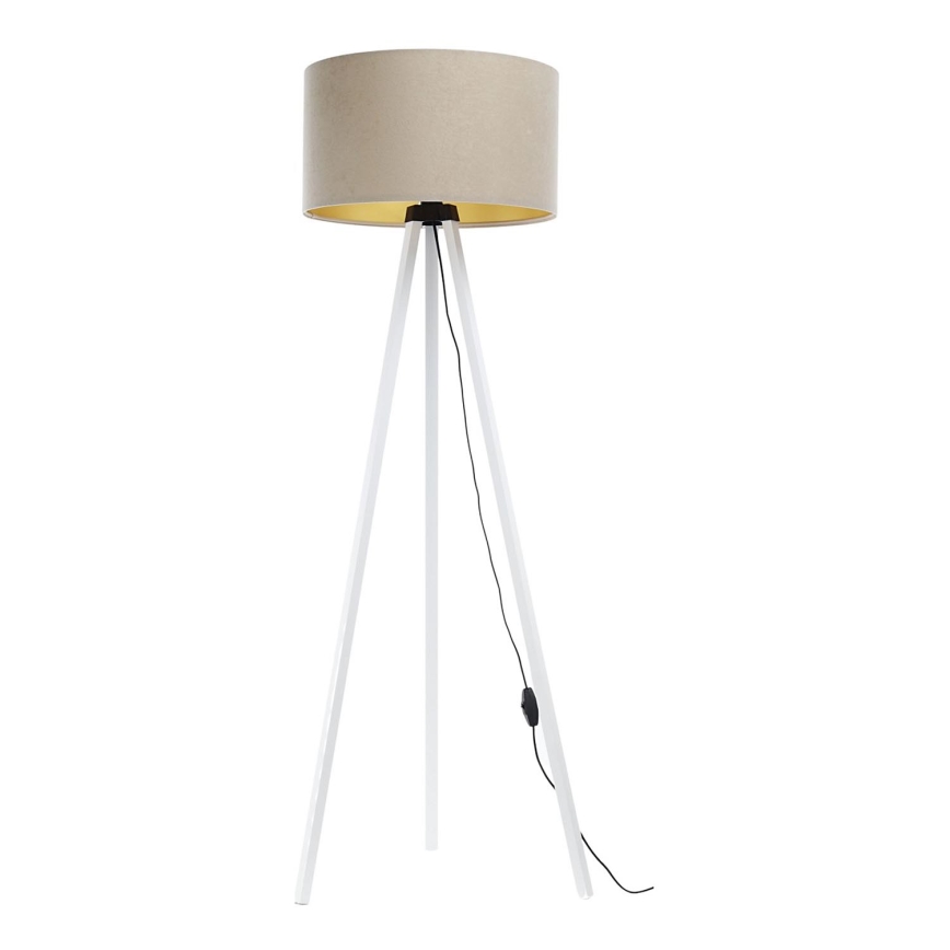 Floor lamp STANDART 1xE27/60W/230V beige/white