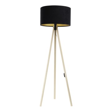 Floor lamp STANDART 1xE27/60W/230V black/beige