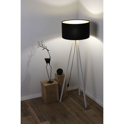 Floor lamp STANDART 1xE27/60W/230V black/white