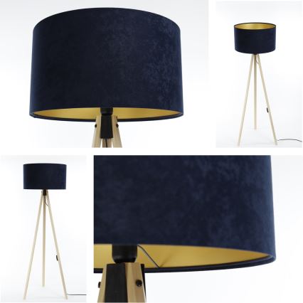 Floor lamp STANDART 1xE27/60W/230V blue/beige