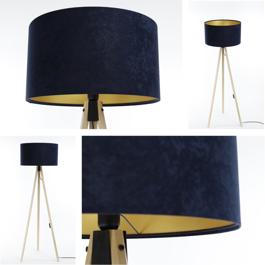 Floor lamp STANDART 1xE27/60W/230V blue/beige